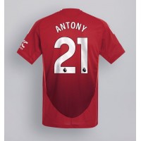 Camisa de Futebol Manchester United Antony #21 Equipamento Principal 2024-25 Manga Curta